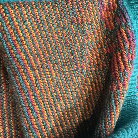 VINTAGE Espirit Sport Floral Guitar Heavyweight Sweater Size Small Oversized - Picture 6 of 7